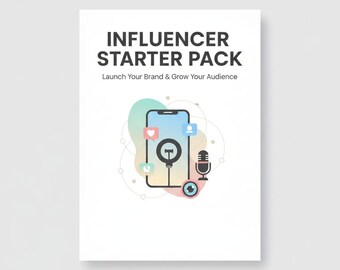 Influencer Starter Guide for Beginners | Social Media Growth eBook