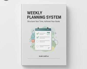 Weekly Planning System Printable | Weekly Organizer Template | Productivity Planner PDF