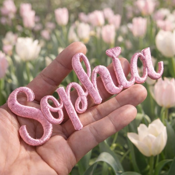 Personalized 3D Name Embroidered Patch | Custom Iron-On Applique for DIY Gear