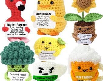 Crochet Pocket Hug Plush – Handmade Positive Energy Gift