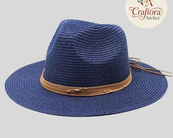 Large Straw Sun Hat, Wide Brim Travel Beach Hat, Lightweight Summer Outdoor Accessory
