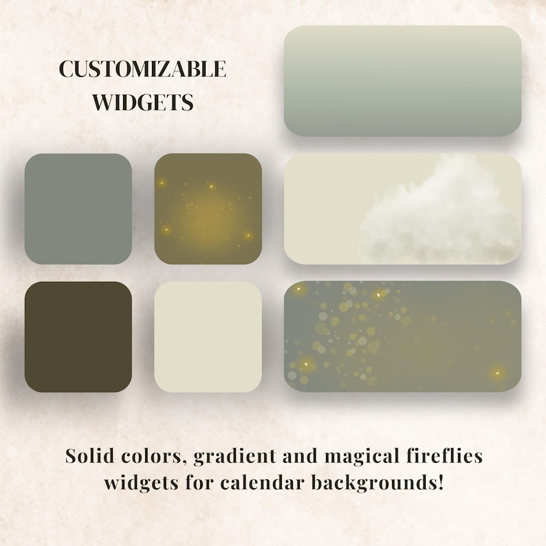 custom widgets for the phone to use with wiggetsmith as a background.
