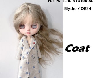 Patrón de costura para muñeca Blythe: Abrigo (patrón y tutorial en PDF) ob24 ob22 Azone