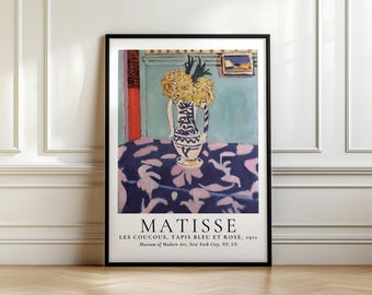 Henri Matisse Vase Art Print: Les Coucous Floral Still Life
