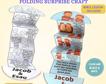 Jacob and Esau Bible Maze Activity for Kids Printable Forgiveness Craft ...