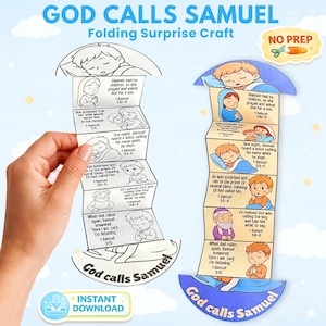 God Calls Samuel Craft | Printable Sunday School Kids Activity & Bible Lesson (PDF)