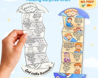 God Calls Samuel Craft | Printable Sunday School Kids Activity & Bible Lesson (PDF)