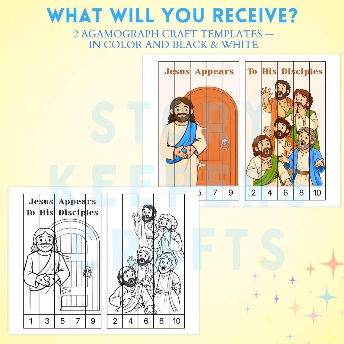 Jesus Appears to His Disciples Craft | Easter Sunday School Printable ...