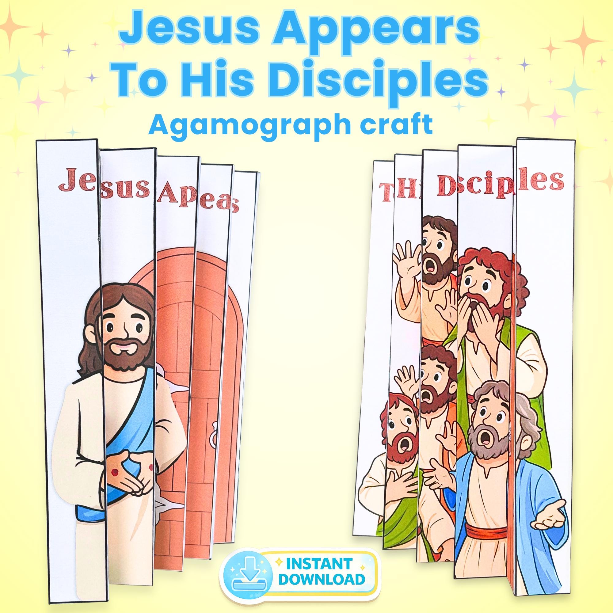 Jesus Appears to His Disciples Craft | Easter Sunday School Printable ...