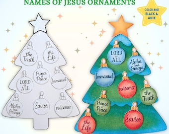 Decorate the Christmas Tree Craft | Names of Jesus Ornaments | Advent Sunday School & Homeschool Lesson