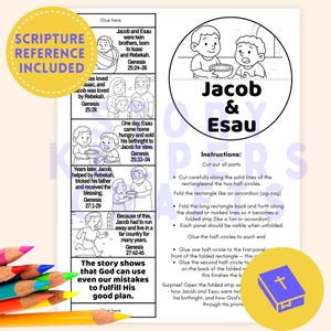 Jacob and Esau Bible Story Craft | Sunday School Lesson & Coloring Page (PDF) image 7