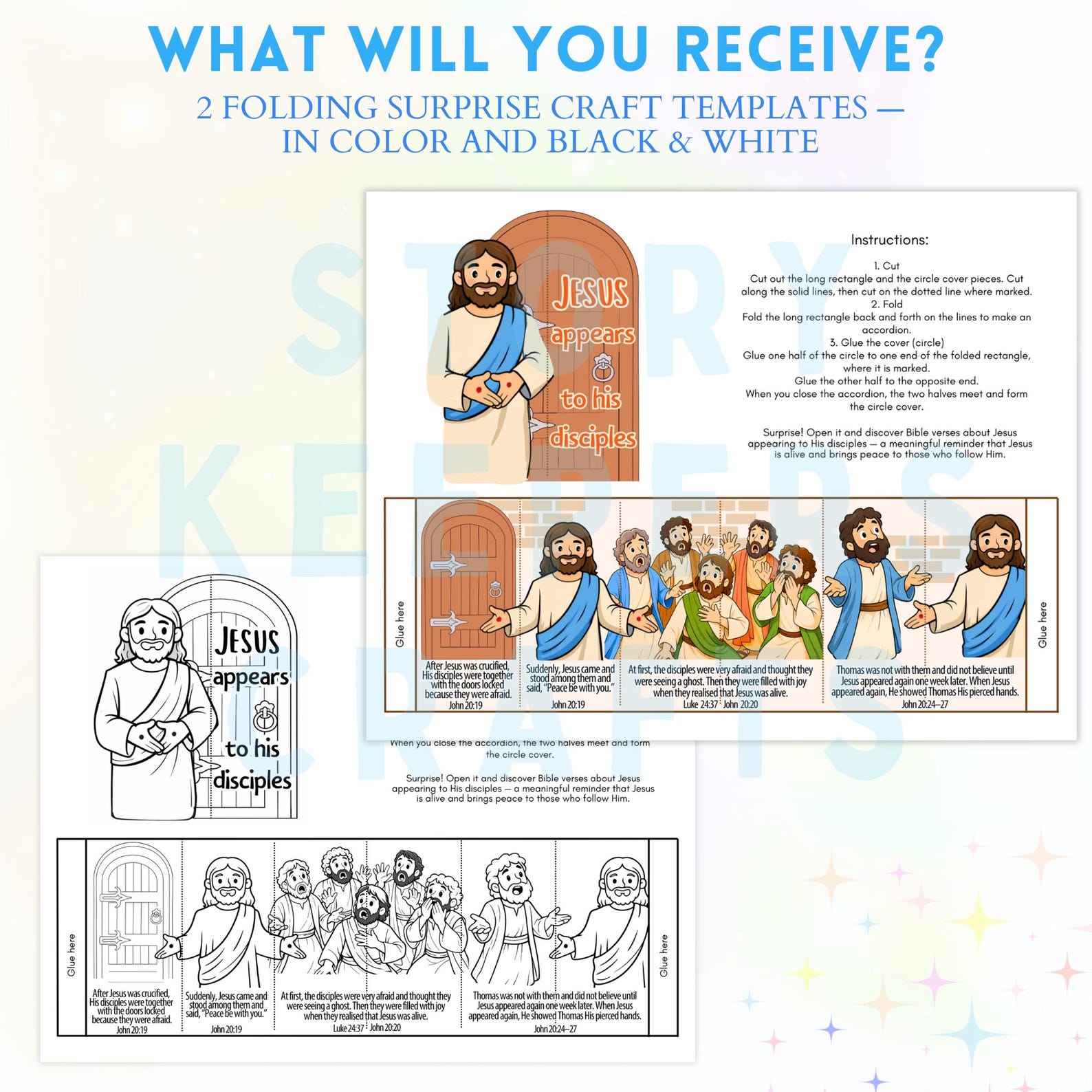 Jesus Appears to His Disciples Craft | Doubting Thomas Bible Craft ...