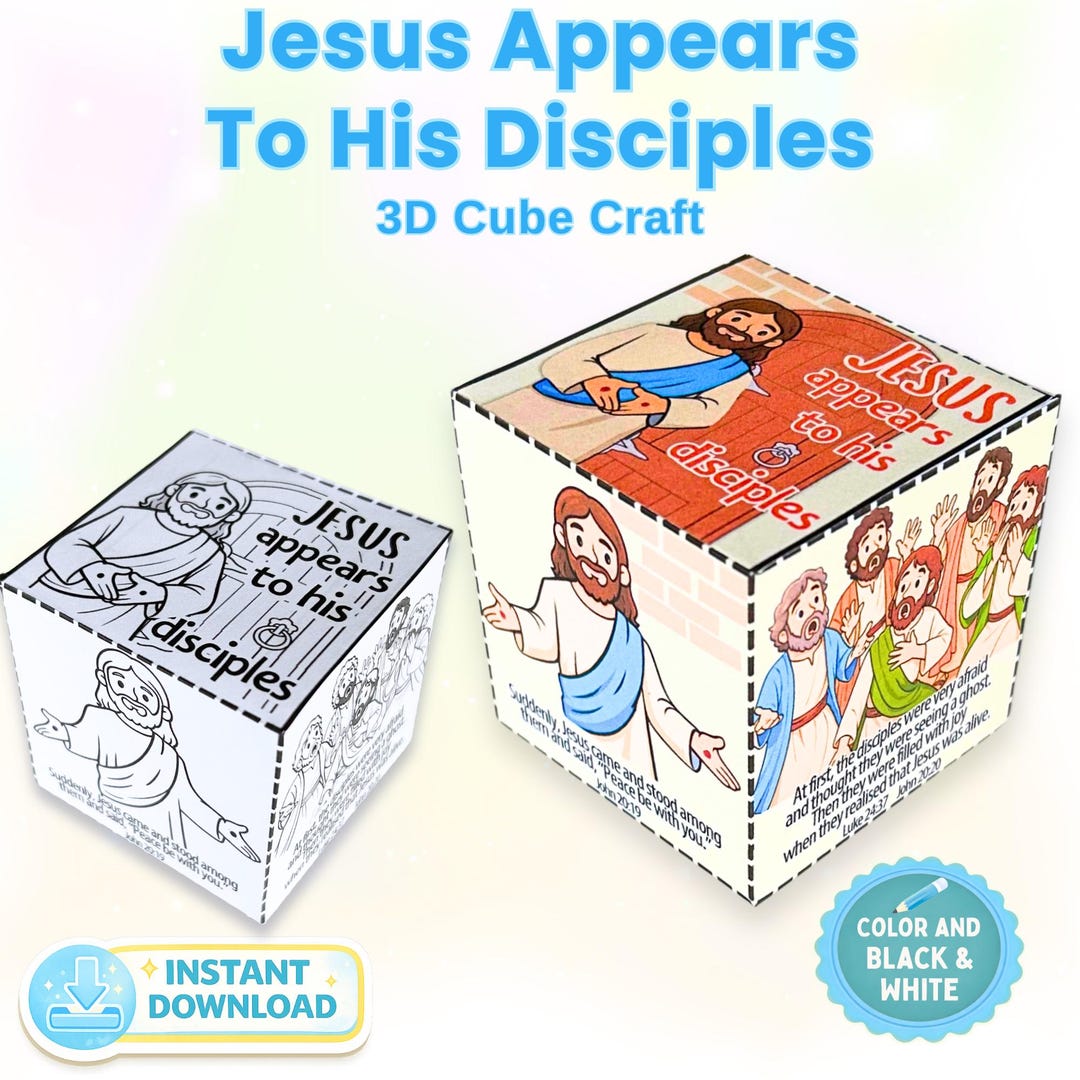 Jesus Appears to His Disciples Craft, Doubting Thomas Bible Craft ...