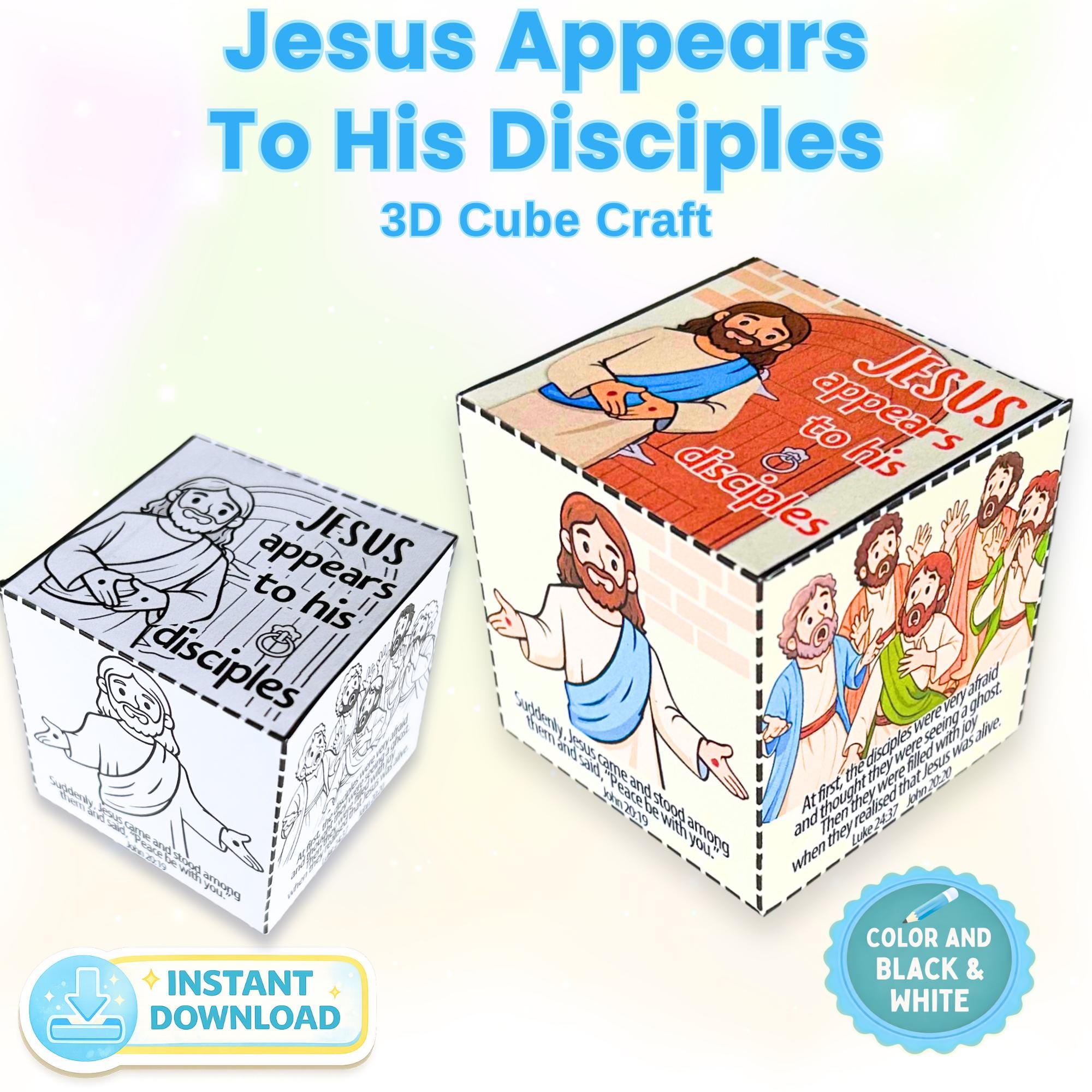Jesus Appears to His Disciples Craft, Doubting Thomas Bible Craft ...