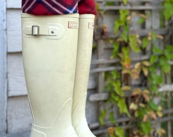 SLUGS Fleece Regnstövelfoder i Röd, Blå Rutig