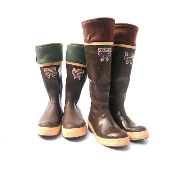 mens green rain boots