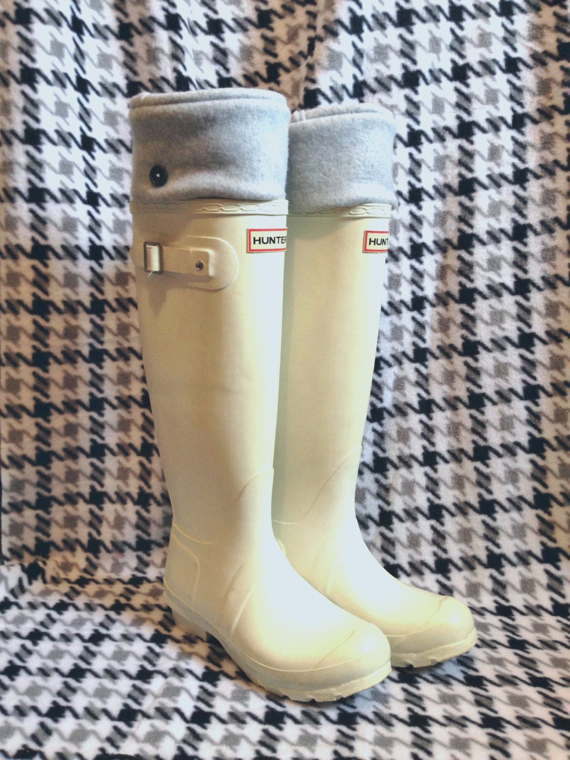 SLUGS Fleece Rain Boot Liners Solid Light Heather Gray Fall | Etsy