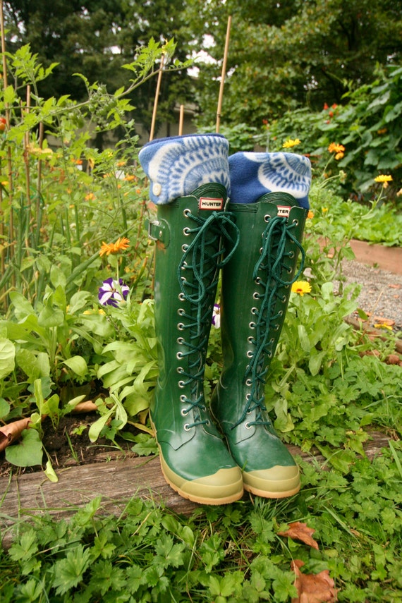 Boot Socks SLUGS Fleece Rain Boot Liners in Navy with a Etsy