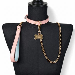 Collier personnalisé en cuir PU avec chaîne, tour de cou punk avec étiquette coeur avec texte personnalisé pour femme, cadeau réglable bijoux gothiques mignons