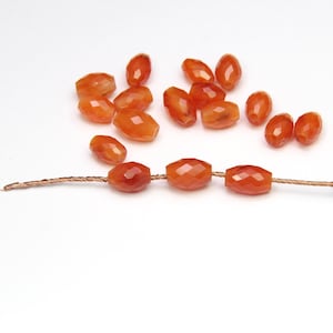 Natuurlijke echte carneool vatkralen 8 x 12 mm - 9 x 13 mm 1 stuks