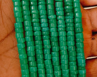 AAA+ QUALITY Rare Chrysoprase Heishi Beads, Chrysoprase Tyre Beads, Chrysoprase Gemstone Beads, Chrysoprase Smooth Beads