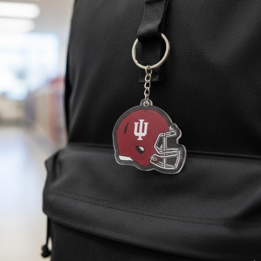 Hoosiers Keychain, Indiana Hoosiers Big Ten Champions Acrylic Keychain ...