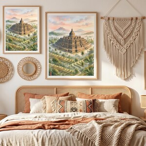 Borobudur Temple Digital Print - Instant Download Indonesian Heritage Wall Art