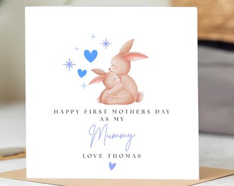 First Mother's Day Card – Bunny New Mum Keepsake