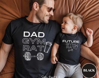 Dad Workout Shirt, Gym rat, Dad Newborn Shirt, Men's Gym Tee, Funny Powerlifting Father t-shirt