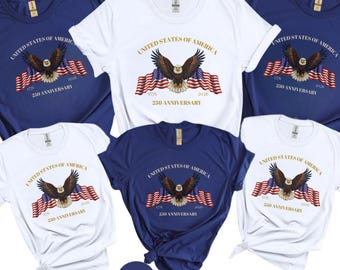 USA 250th Anniversary Shirt,4th July Tee, Independence Day Shirts, 4th July Family Shirts, Patriotic Graphic Tee, American Flag T-Shirt