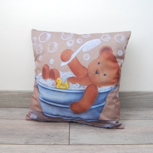 Housse de coussin nounours pour décoration chambre d'enfant image 8