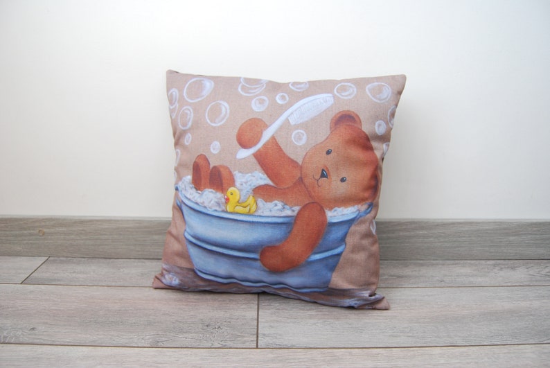 Housse de coussin nounours pour décoration chambre d'enfant image 8