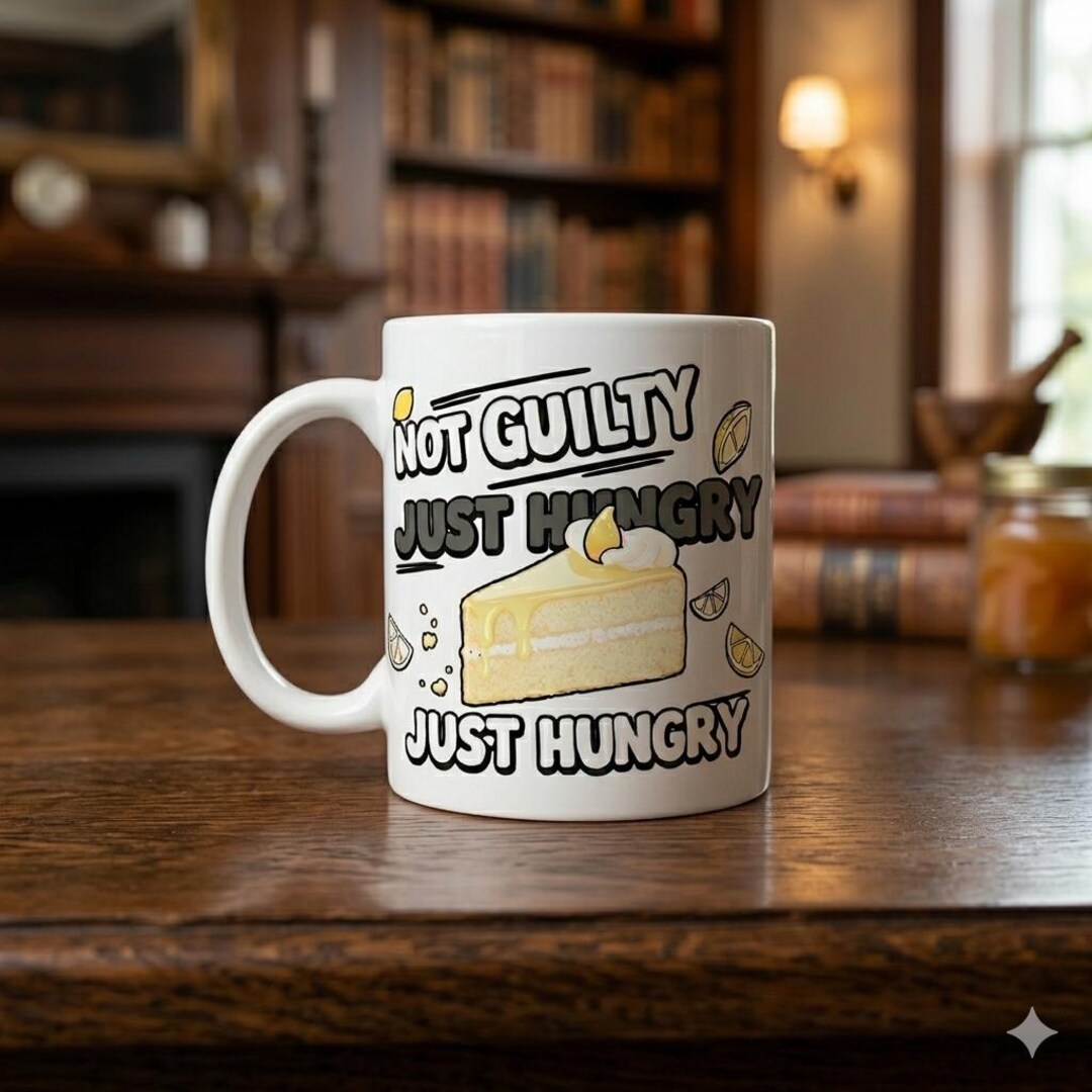 Not Guilty Just Hungry Funny Mug Design | Afroman Lemon Pound Cake ...
