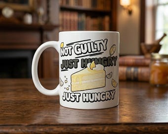 Not Guilty Just Hungry Funny Mug Design | Afroman Lemon Pound Cake  | Case Closed Justice Served Sweet Mug