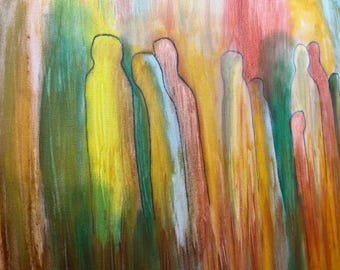 Find Art Acrylic Painting Country by RAM "In The Shadow 24” x 30”