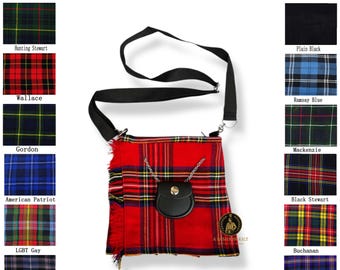 Tartan Ladies Shoulder Bag Women Casual Tartan Hand Bag – Available in 60+ Clan Tartans