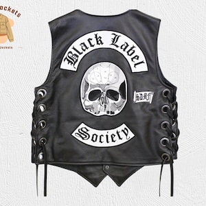 Ultimate Zakk Wylde BLS Vest – Black Label Society Biker Leather