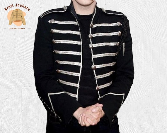 Parade Drummer MCR Jacket – Black Military Style Jacket for Men