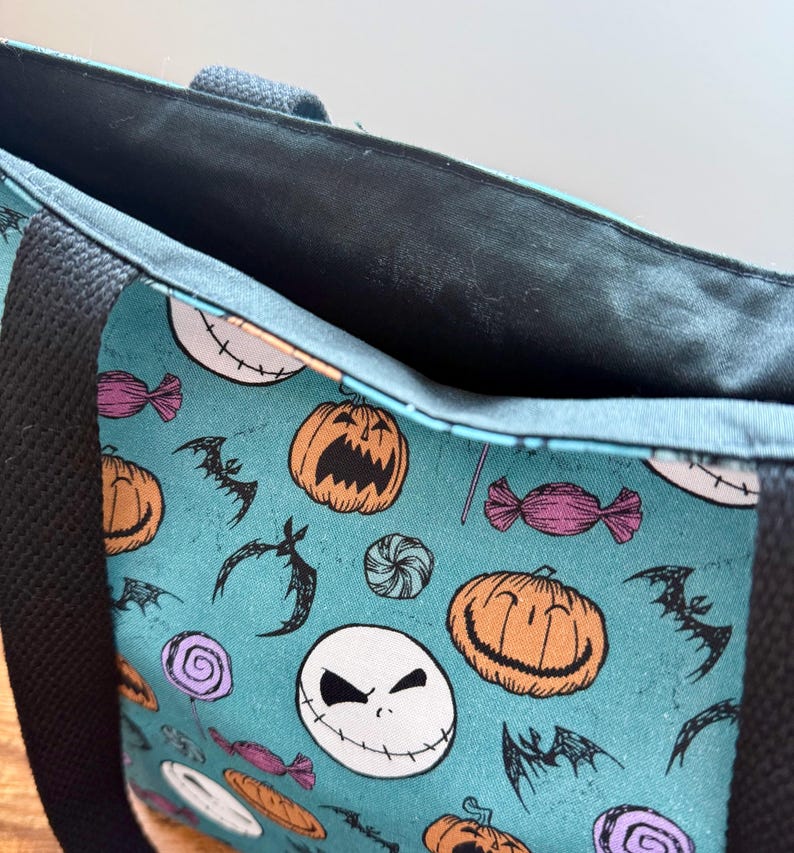 Bolsa de algodón reversible de Pesadilla antes de Navidad imagen 3