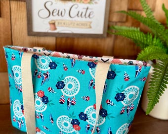 Bolsa de algodón reversible con diseño de atrapasueños