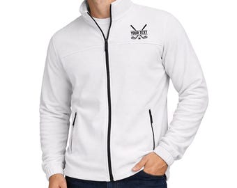 Men’s Fleece Zip Jacket, Soft Polar Fleece Full-Zip Jacket, Lightweight Warm Knit Outerwear, Casual Everyday Jacket for Men