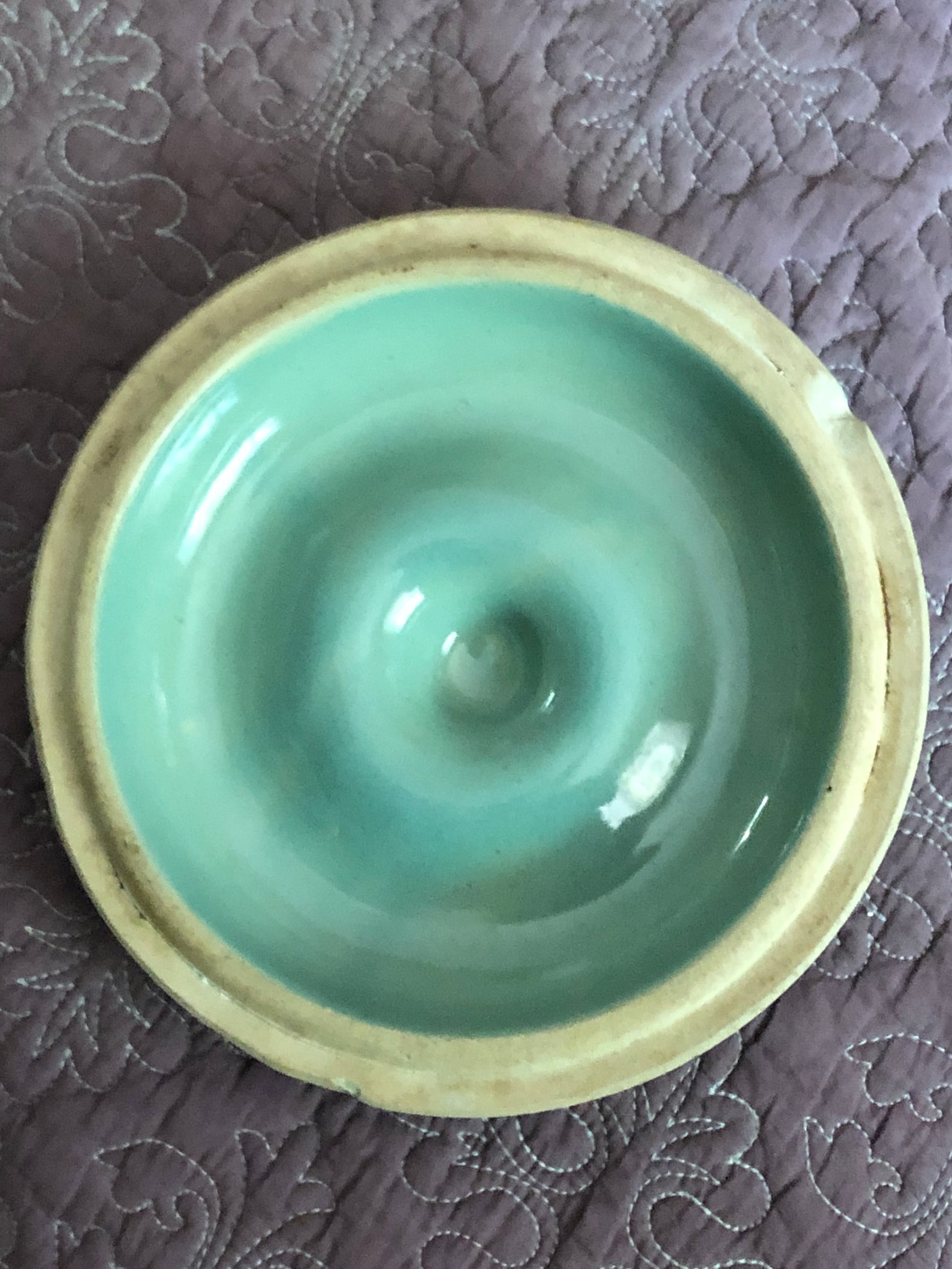 Vintage Mccoy Ball Cookie Jar Turquoise Blue/green Etsy