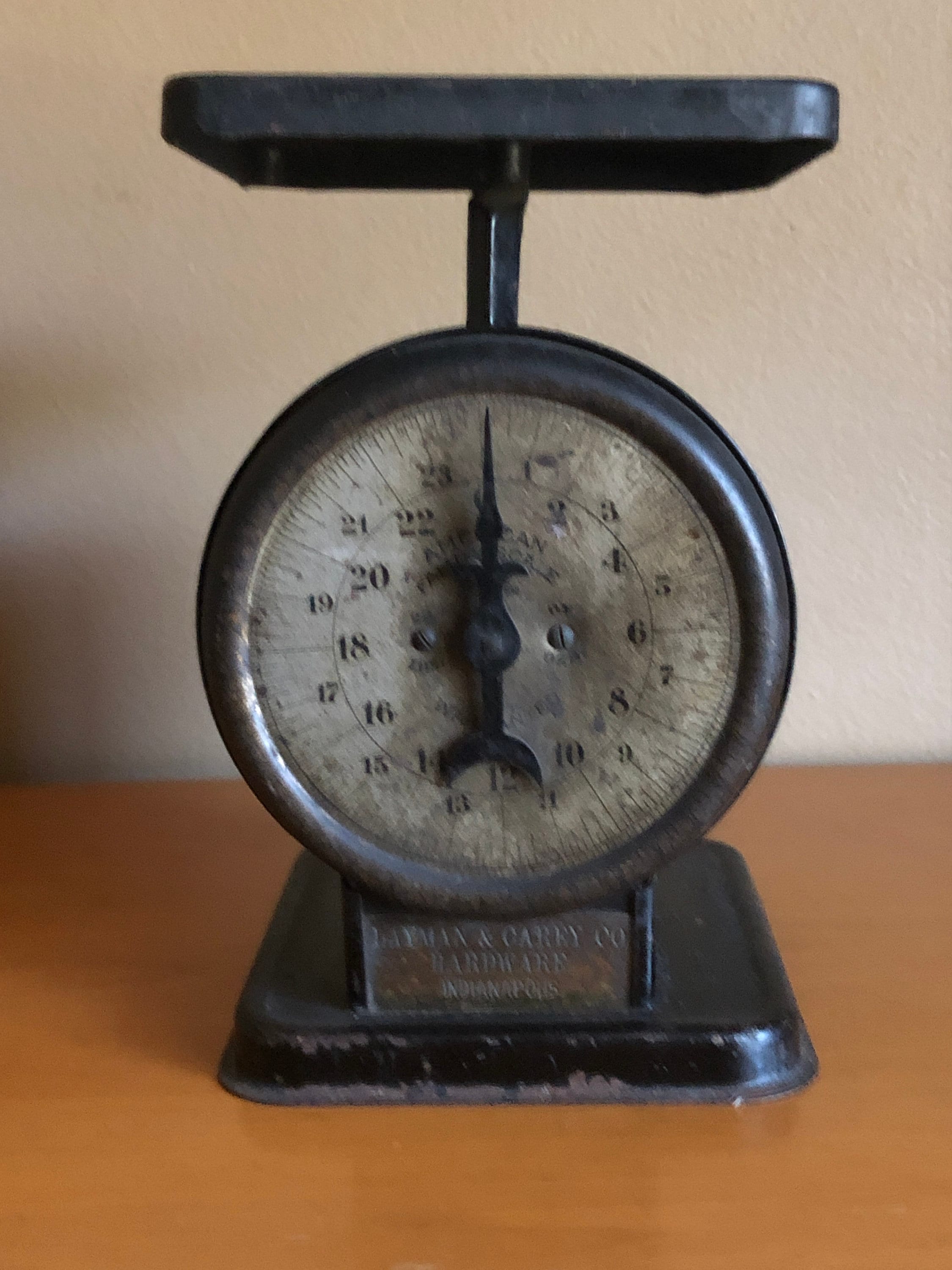 Circa 1949, Reliable Egg Scale, James Mfg. Co, with Original Instructions  and Weight Chart