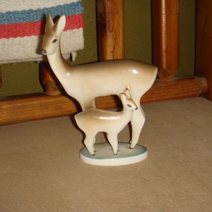 Zsolnay Deer and Fawn Figurine Hungary Porcelain