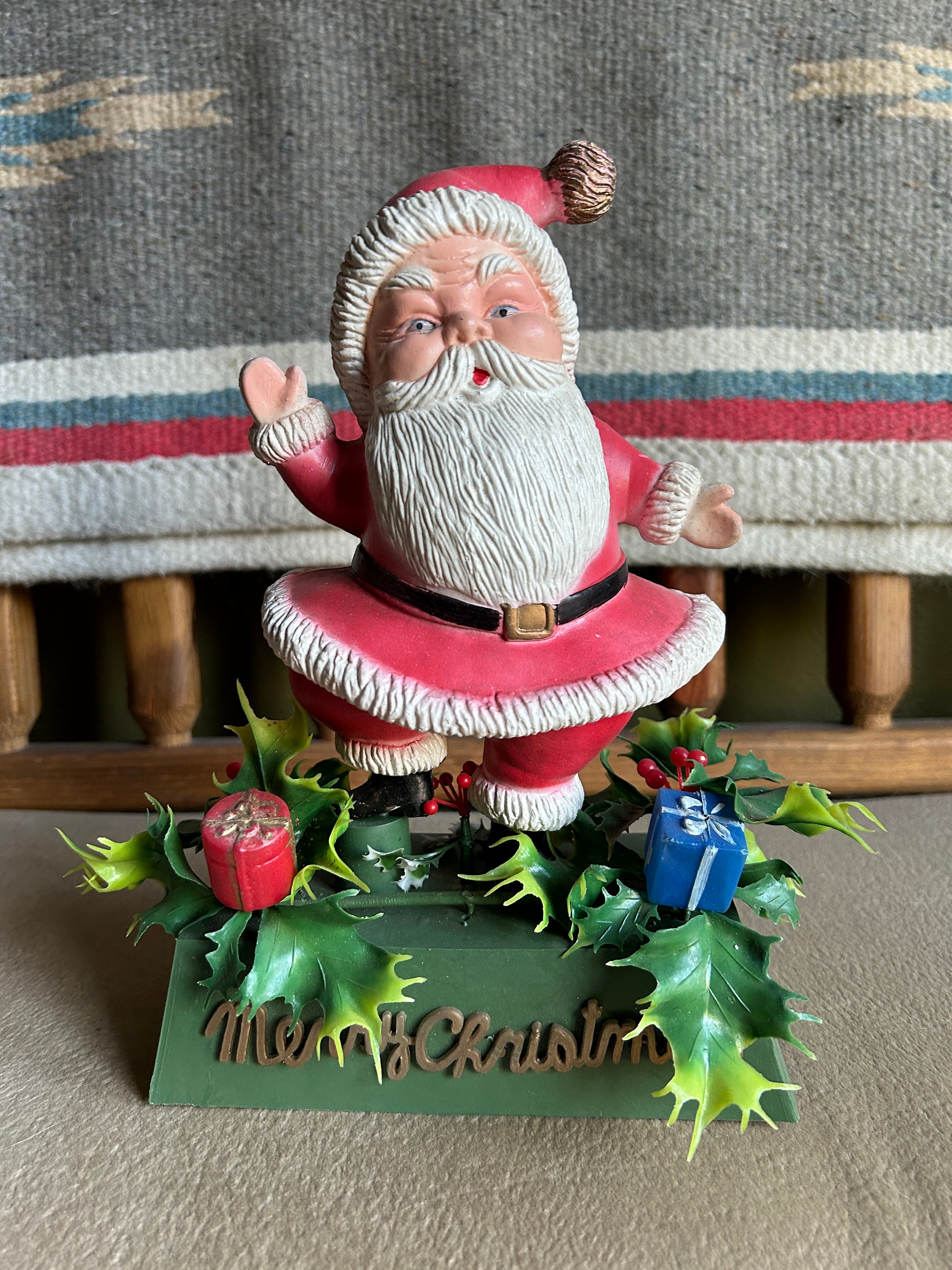 Blow Mold Santa 1950 - Etsy