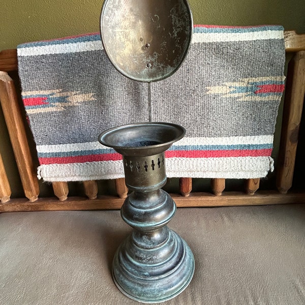 Copper Reflector Candle Holder Etsy