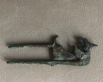 Vintage Primitive Hand Forged Metal Bird Tool