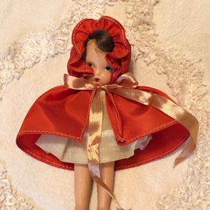 Vintage Nancy Ann Storybook Doll #116 Little Red Riding Hood Mother Goose Fairy Tale Series PT JT