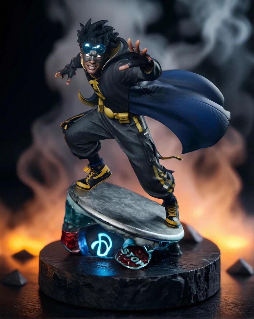 Static Volt STL Statue | Electric Urban Hero 3D Print Files - Etsy