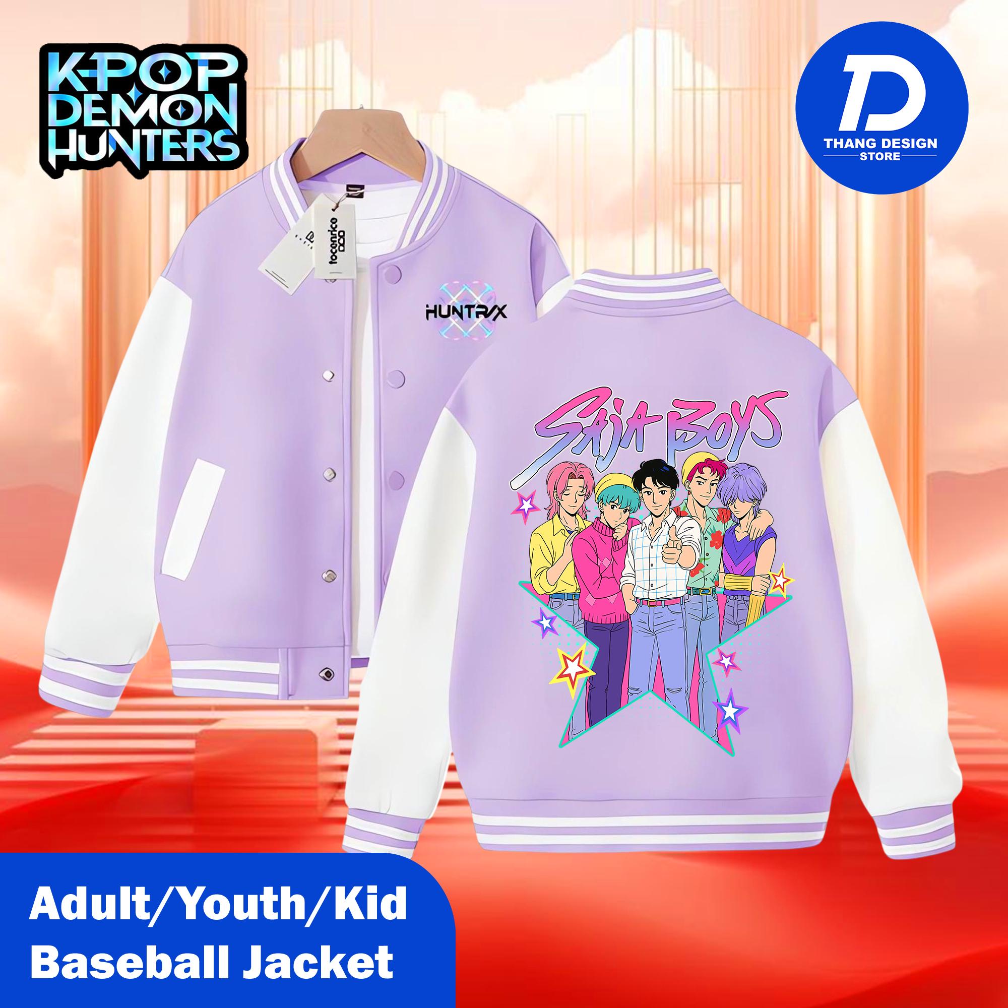 Discover Saja Boys Varsity Jacket for Kids, Youth & Adults, Baseball Jacket